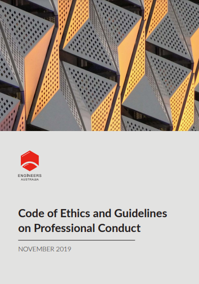 Code of ethics and guidelines on professional conduct cover