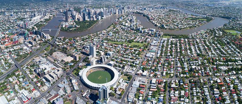 Aerial View of Brisbane