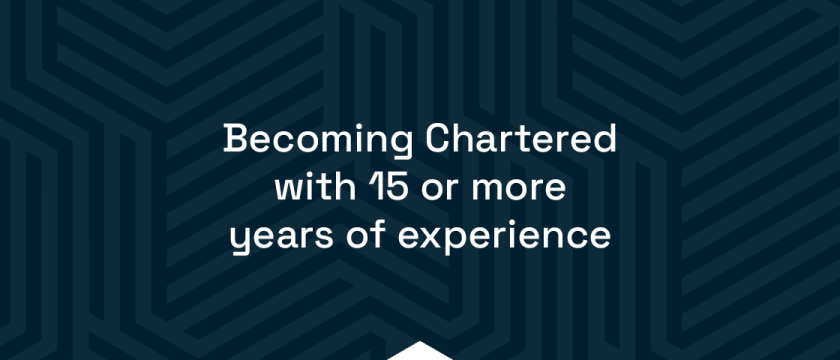 Becoming Chartered with 15 or more years of experience